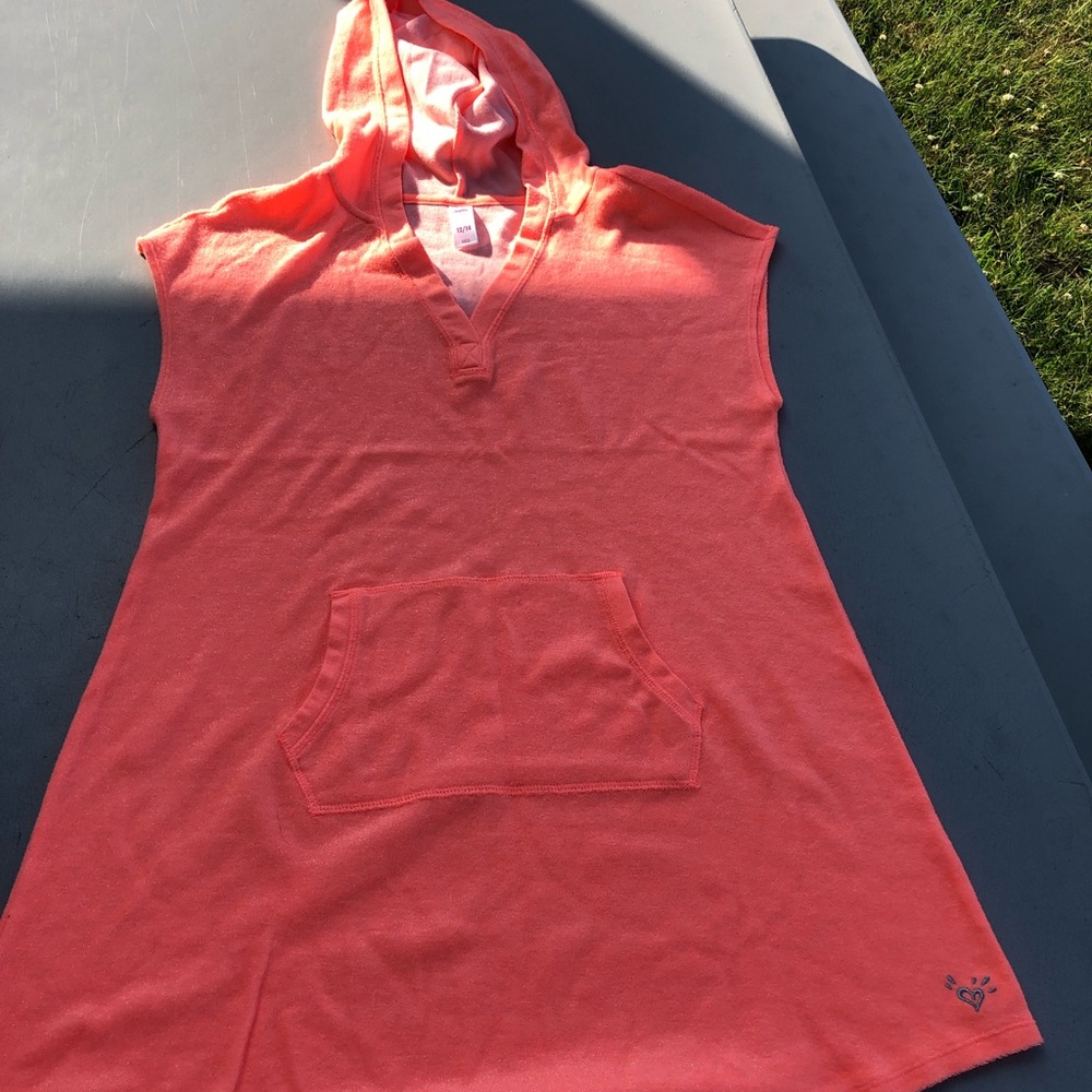 Justice Girls Coverup Peach Size 12/14
